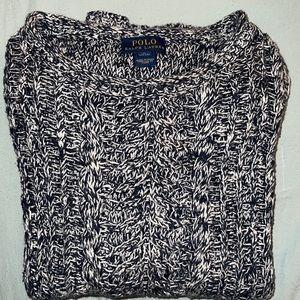 Girls Ralph Lauren knitted sweater Sz: L (12-14) Color: Cream /Black